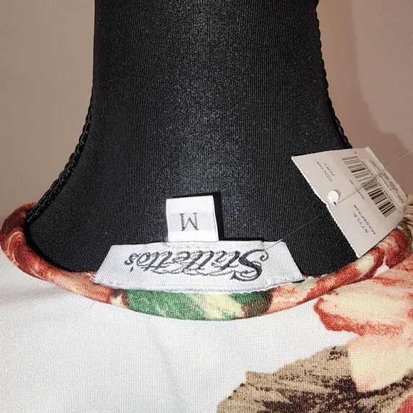 Stillettos Floral Wrap Maxi Dress - White and Brown - Picture 3 of 5